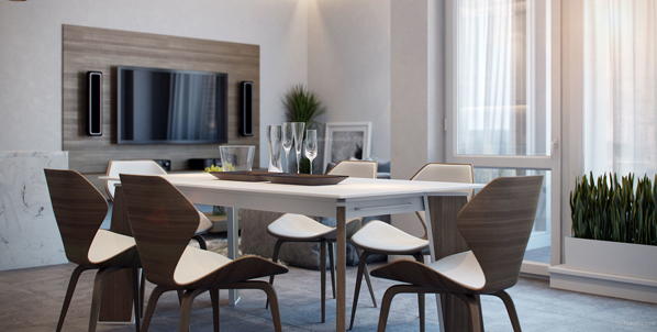 上海天居玲瓏灣餐廳地板工程